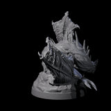 Three Hunched Young Black Dragons Miniature for Dungeons and Dragons, Pathfinder or other TTRPGs