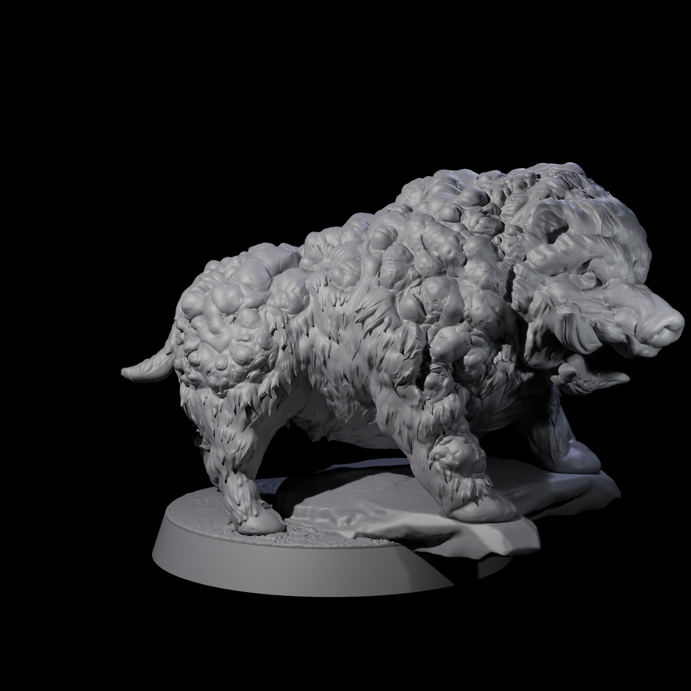Three Infested Animals Miniature for Dungeons and Dragons, Pathfinder or other TTRPGs