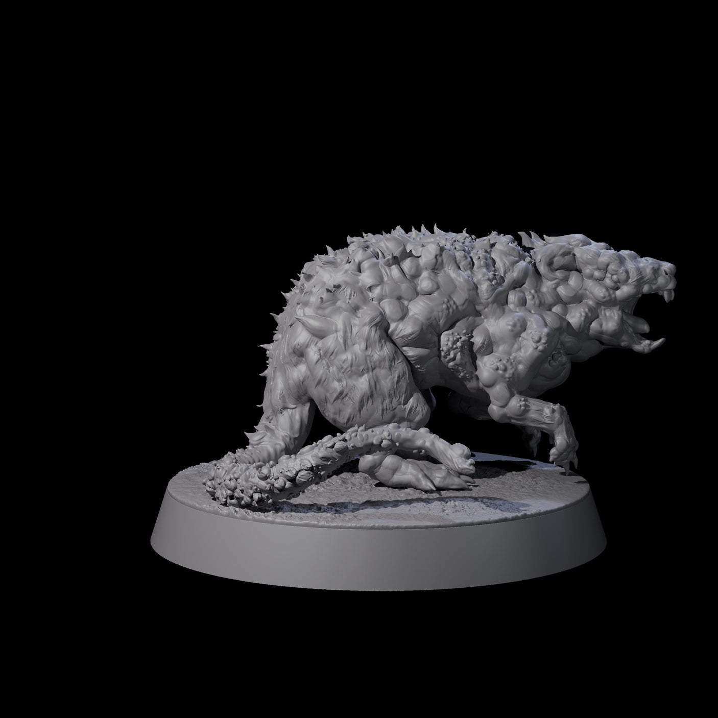 Three Infested Animals Miniature for Dungeons and Dragons, Pathfinder or other TTRPGs