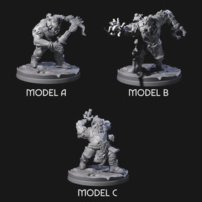 Three Ingenious Orc Artificers Miniature for Dungeons and Dragons, Pathfinder or other TTRPGs