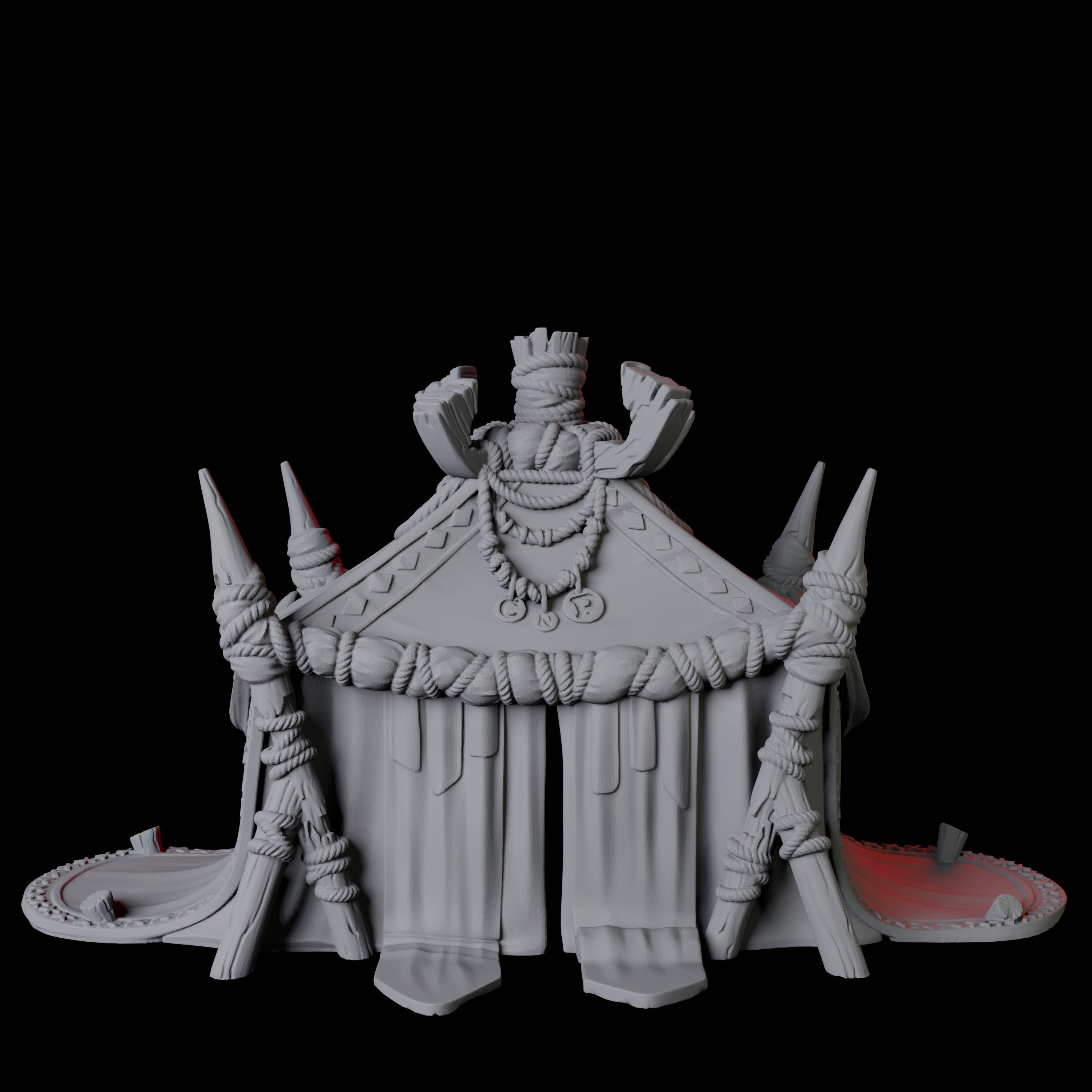 Three Jousting Tents Miniature for Dungeons and Dragons