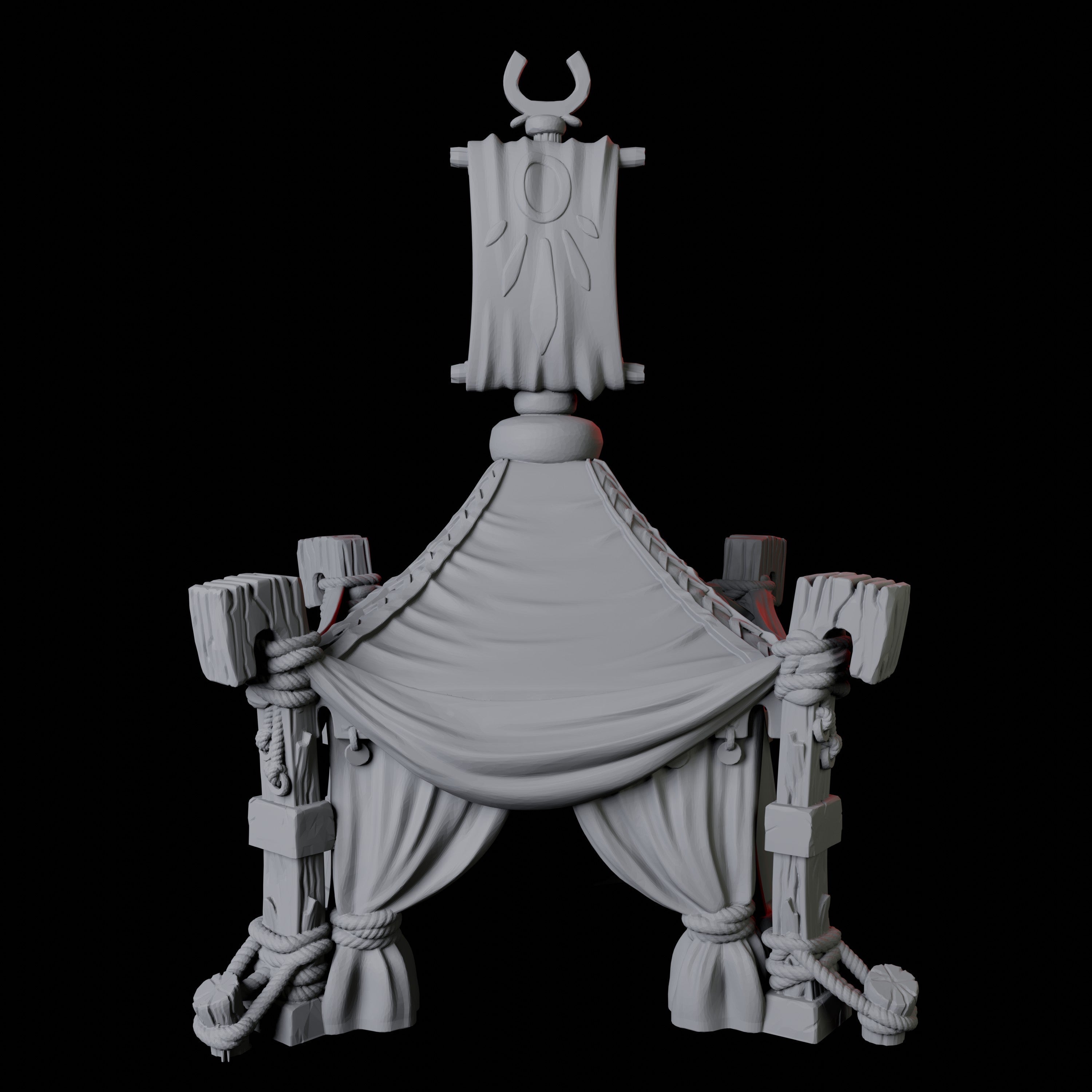 Three Jousting Tents Miniature for Dungeons and Dragons