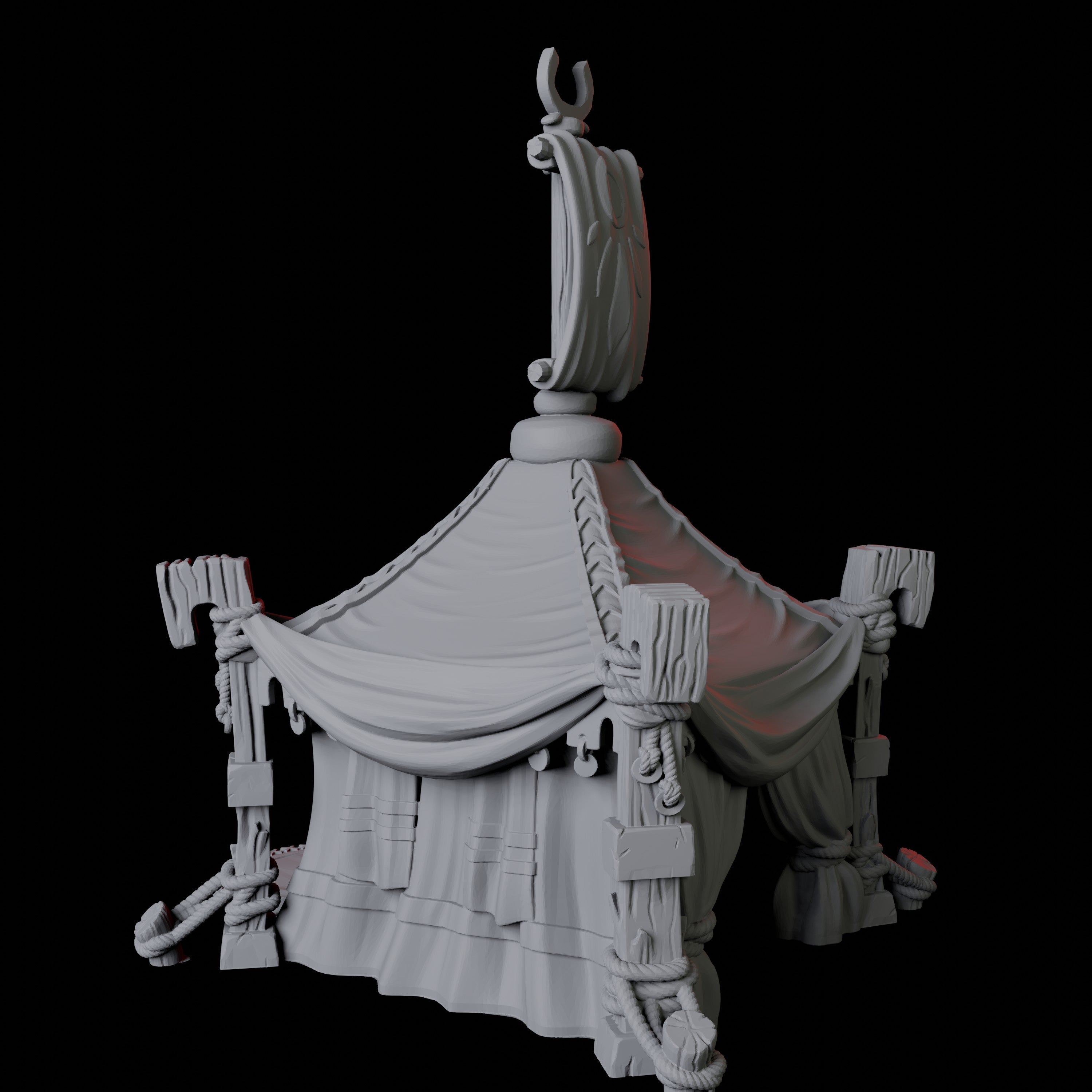 Three Jousting Tents Miniature for Dungeons and Dragons