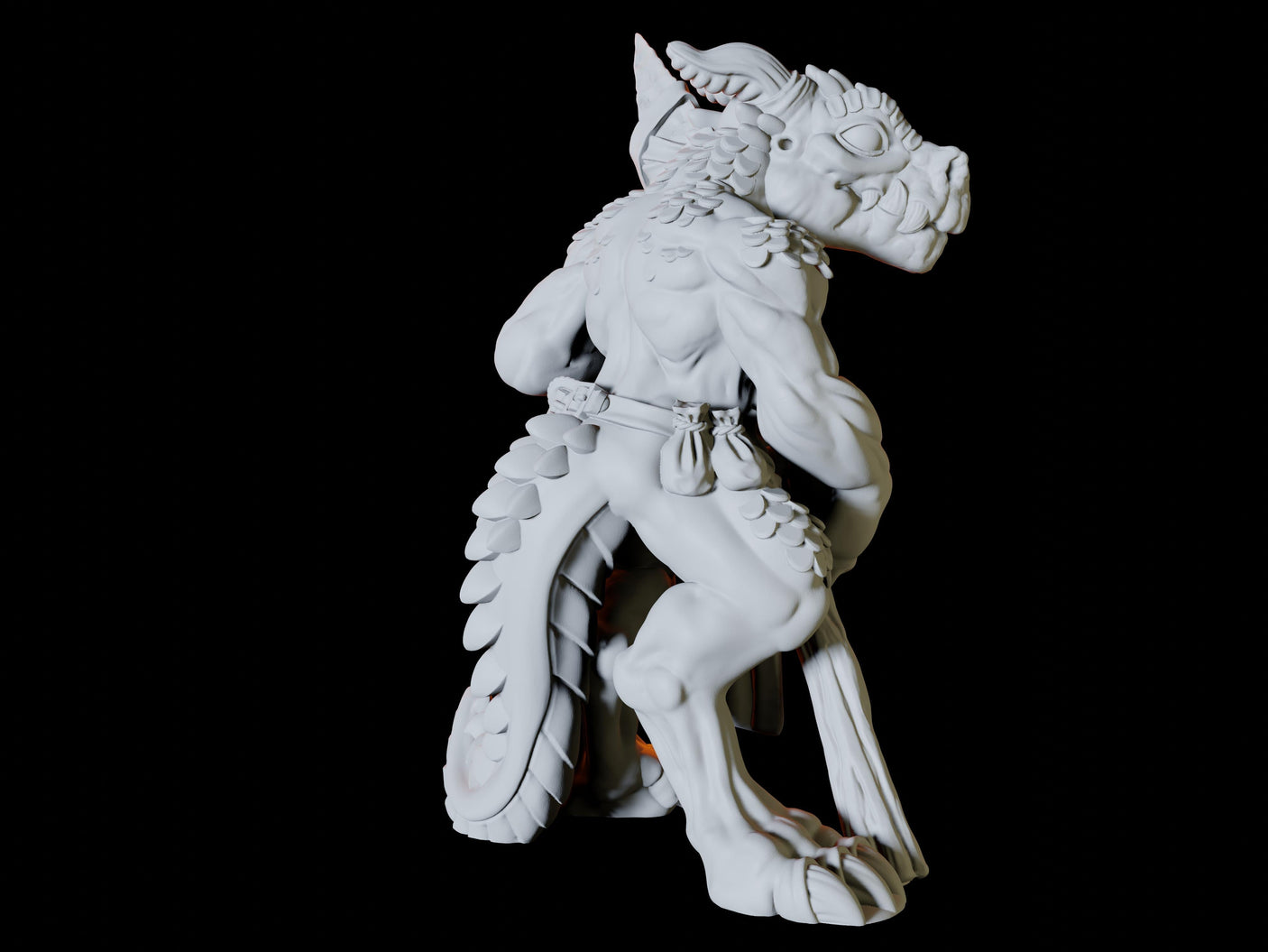 Three Kobold Spearmen Miniature for Dungeons and Dragons, Pathfinder or other TTRPGs