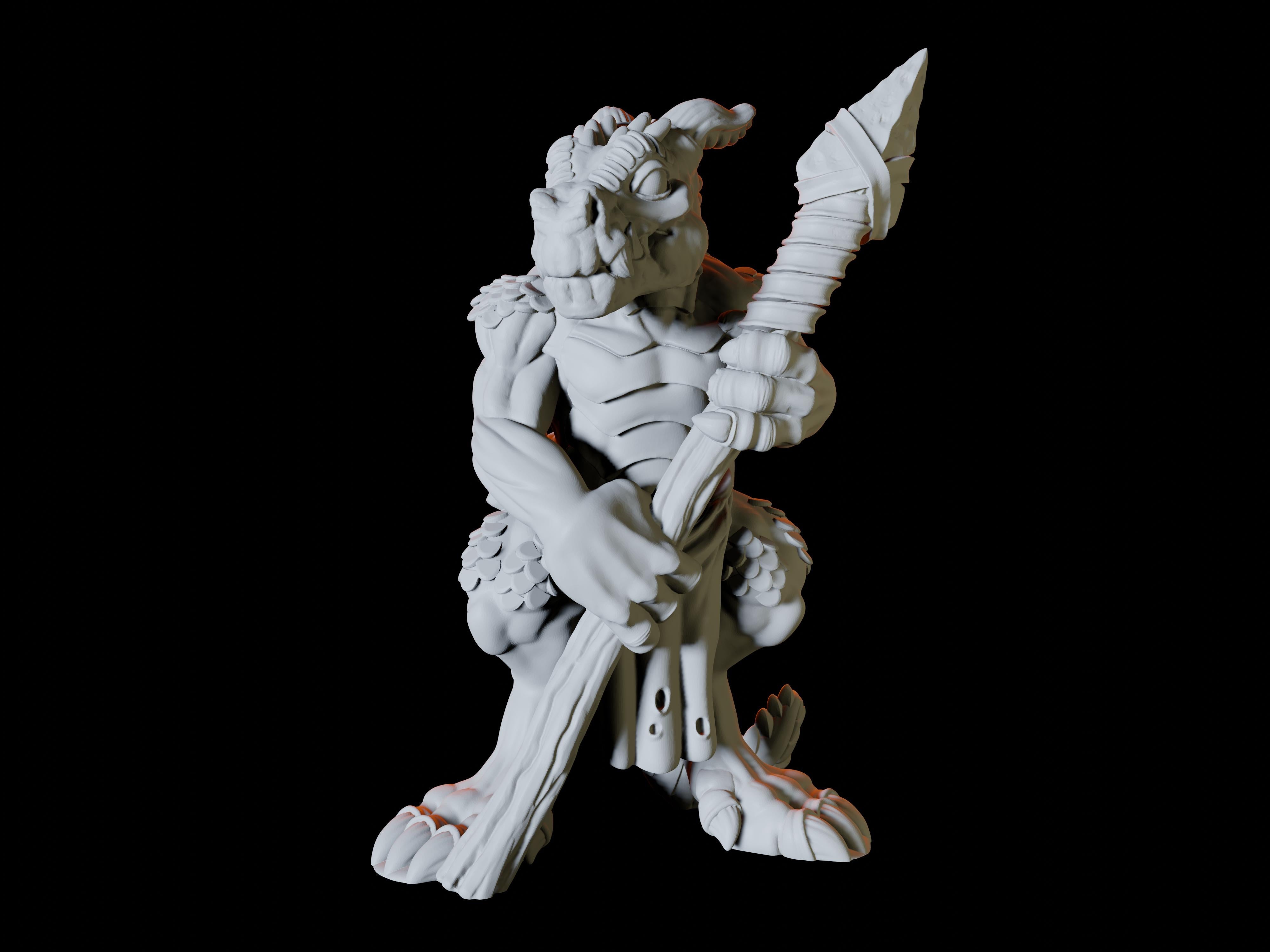 Three Kobold Spearmen Miniatures for Dungeons and Dragons - Myth Forged