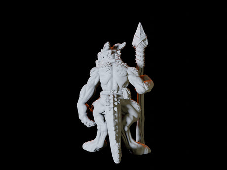 Three Kobold Spearmen Miniature for Dungeons and Dragons, Pathfinder or other TTRPGs