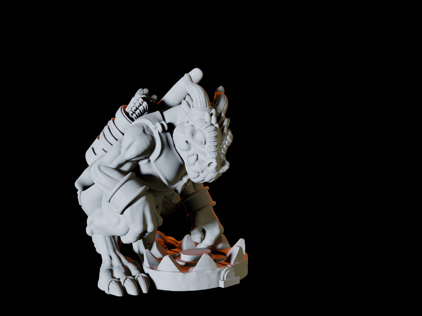Three Kobold Trappers Miniature for Dungeons and Dragons, Pathfinder or other TTRPGs