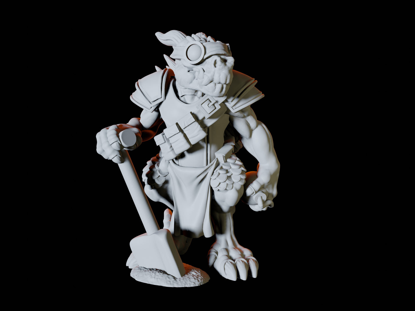Three Kobold Trappers Miniature for Dungeons and Dragons, Pathfinder or other TTRPGs