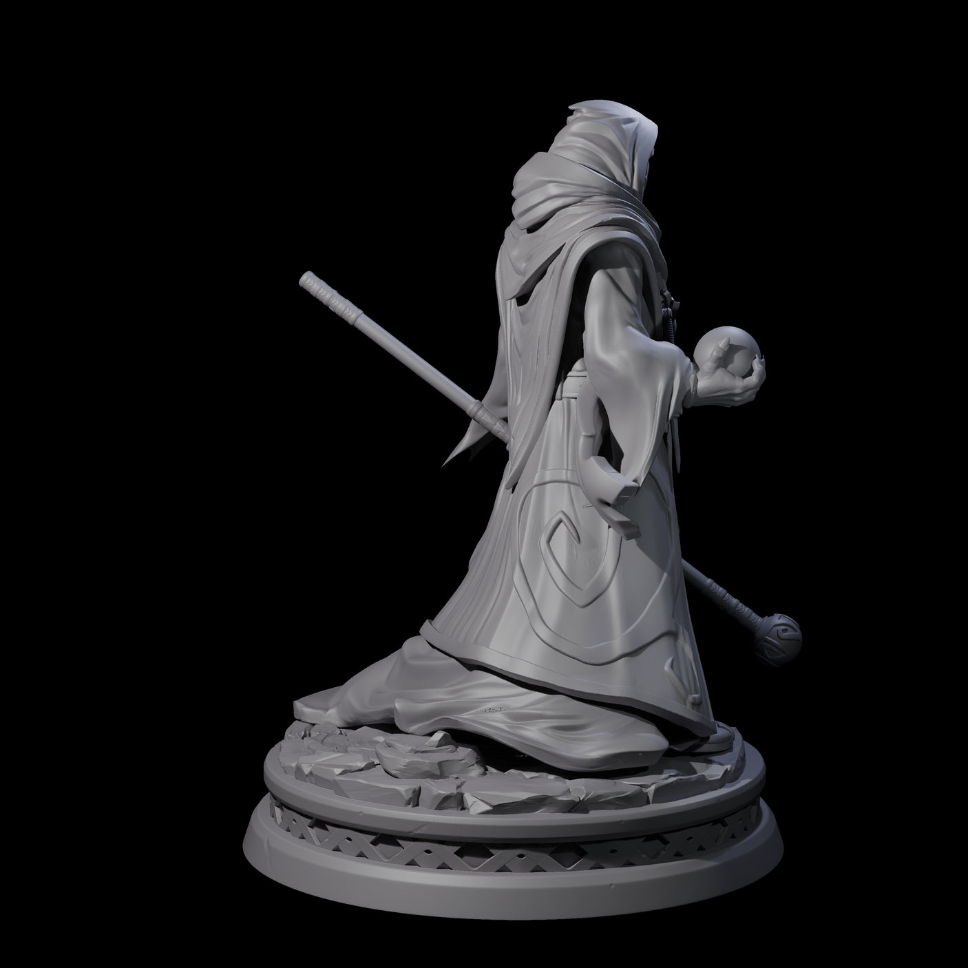 Three Masked Robed Cultists Miniature for Dungeons and Dragons, Pathfinder or other TTRPGs
