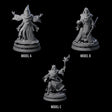 Three Masked Robed Cultists Miniature for Dungeons and Dragons, Pathfinder or other TTRPGs