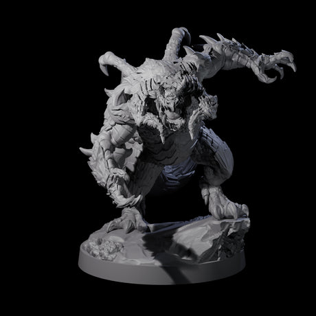 Three Massive Dragon Ogres Miniature for Dungeons and Dragons, Pathfinder or other TTRPGs