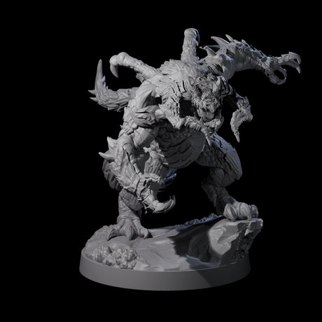 Three Massive Dragon Ogres Miniature for Dungeons and Dragons, Pathfinder or other TTRPGs