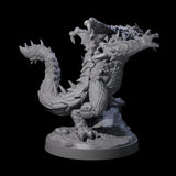 Three Massive Dragon Ogres Miniature for Dungeons and Dragons, Pathfinder or other TTRPGs