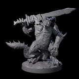 Three Massive Dragon Ogres Miniature for Dungeons and Dragons, Pathfinder or other TTRPGs