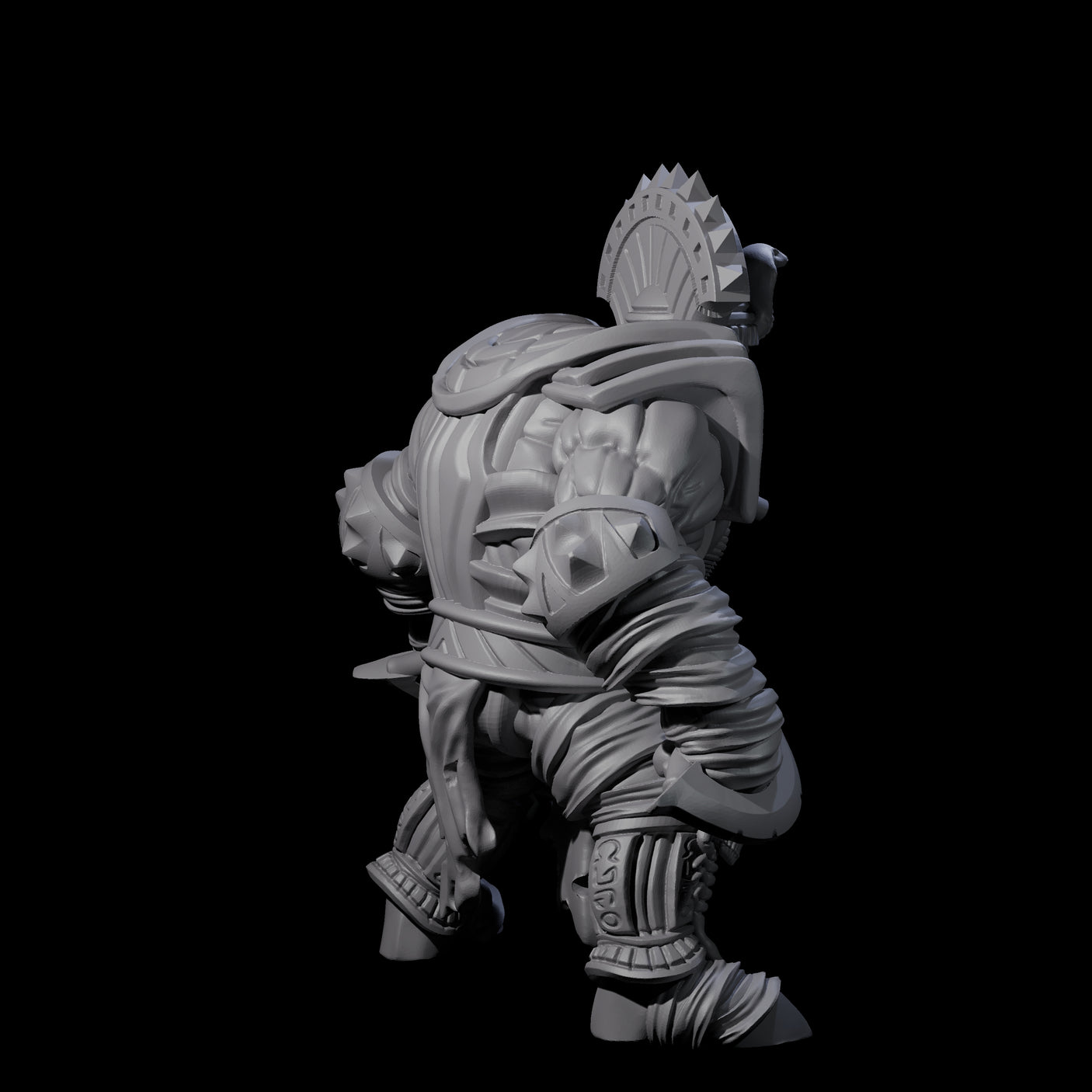 Three Mega Mummys Miniature for Dungeons and Dragons, Pathfinder or other TTRPGs