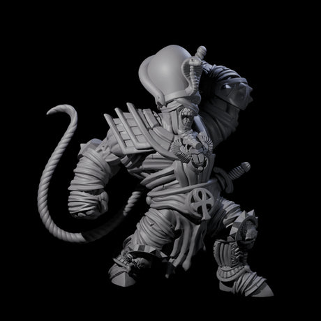 Three Mega Mummys Miniature for Dungeons and Dragons, Pathfinder or other TTRPGs