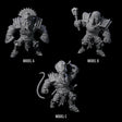 Three Mega Mummys Miniature for Dungeons and Dragons, Pathfinder or other TTRPGs