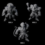 Three Mega Mummys Miniature for Dungeons and Dragons, Pathfinder or other TTRPGs