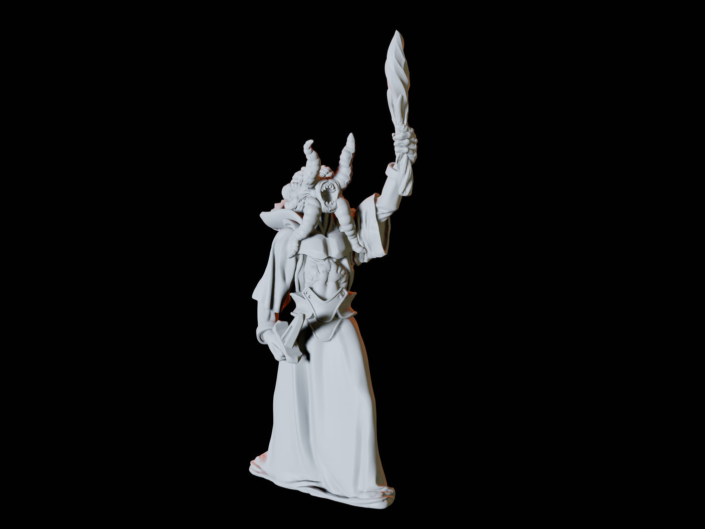 Three Mind Flayers Miniature for Dungeons and Dragons, Pathfinder or other TTRPGs