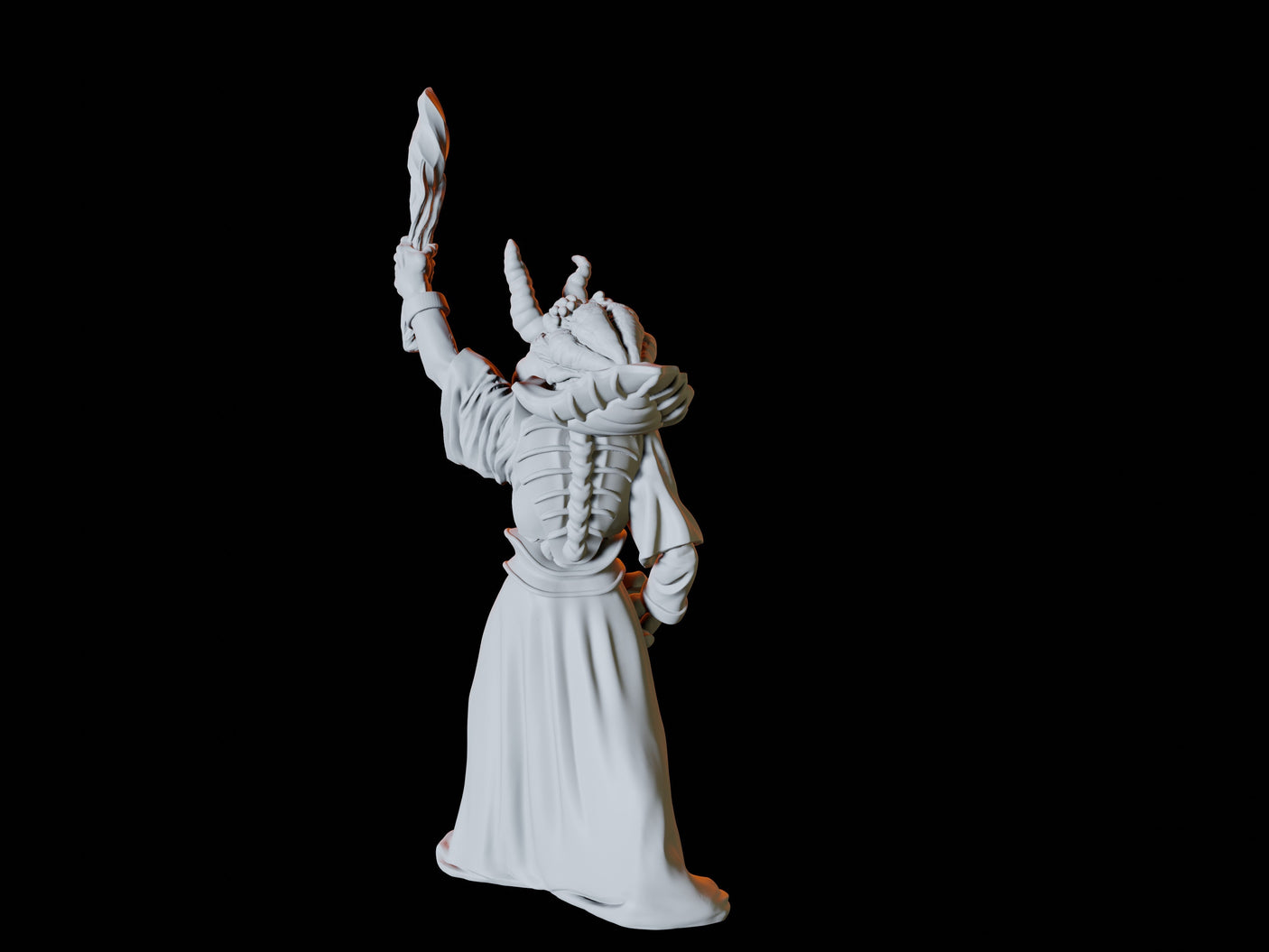 Three Mind Flayers Miniature for Dungeons and Dragons, Pathfinder or other TTRPGs