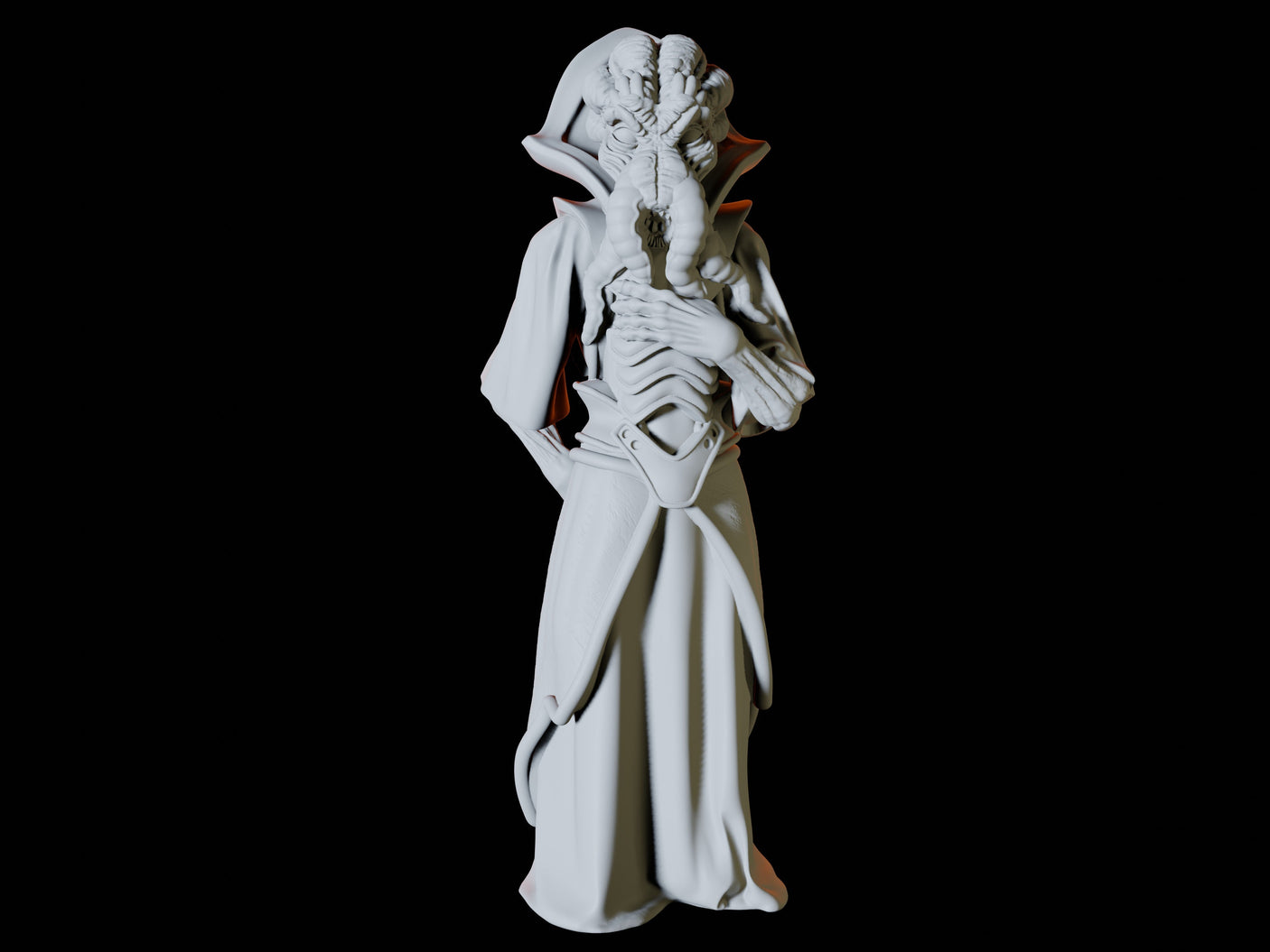 Three Mind Flayers Miniature for Dungeons and Dragons, Pathfinder or other TTRPGs
