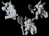 Three Minotaurs Miniature for Dungeons and Dragons, Pathfinder or other TTRPGs