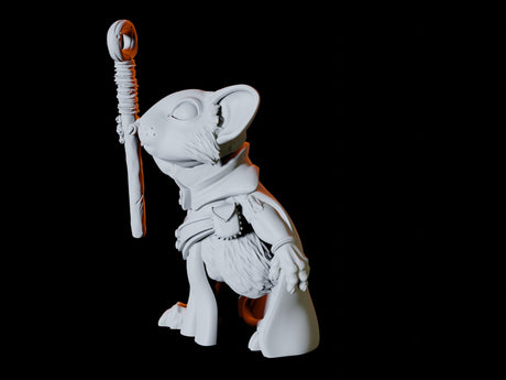 Three Mousling Clerics Miniature for Dungeons and Dragons, Pathfinder or other TTRPGs