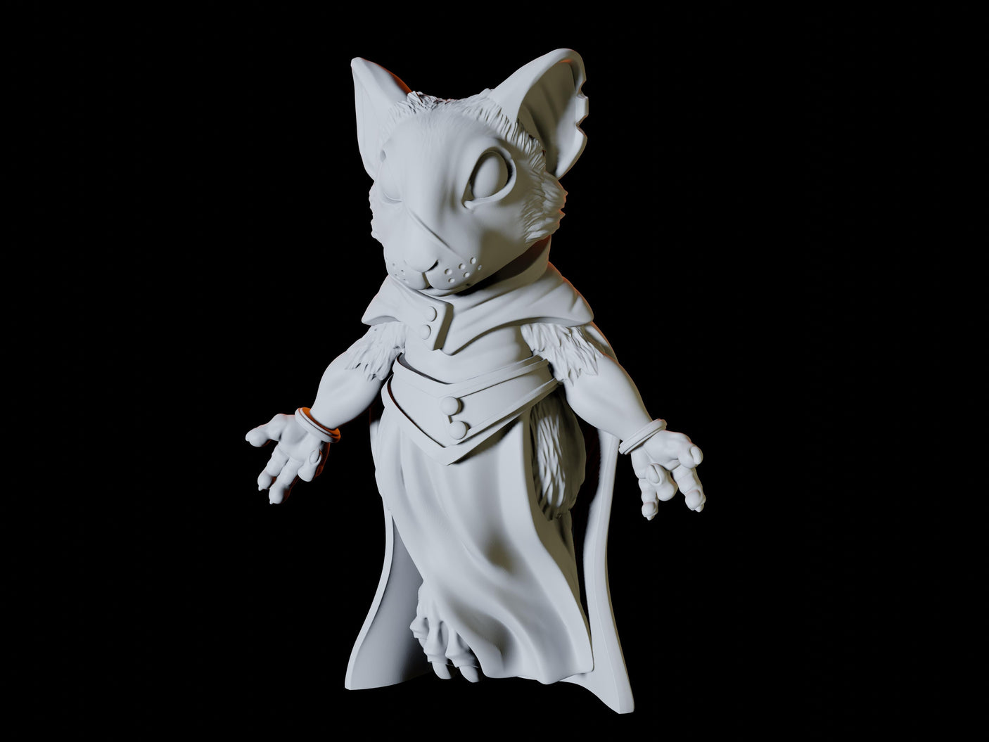 Three Mousling Clerics Miniature for Dungeons and Dragons, Pathfinder or other TTRPGs