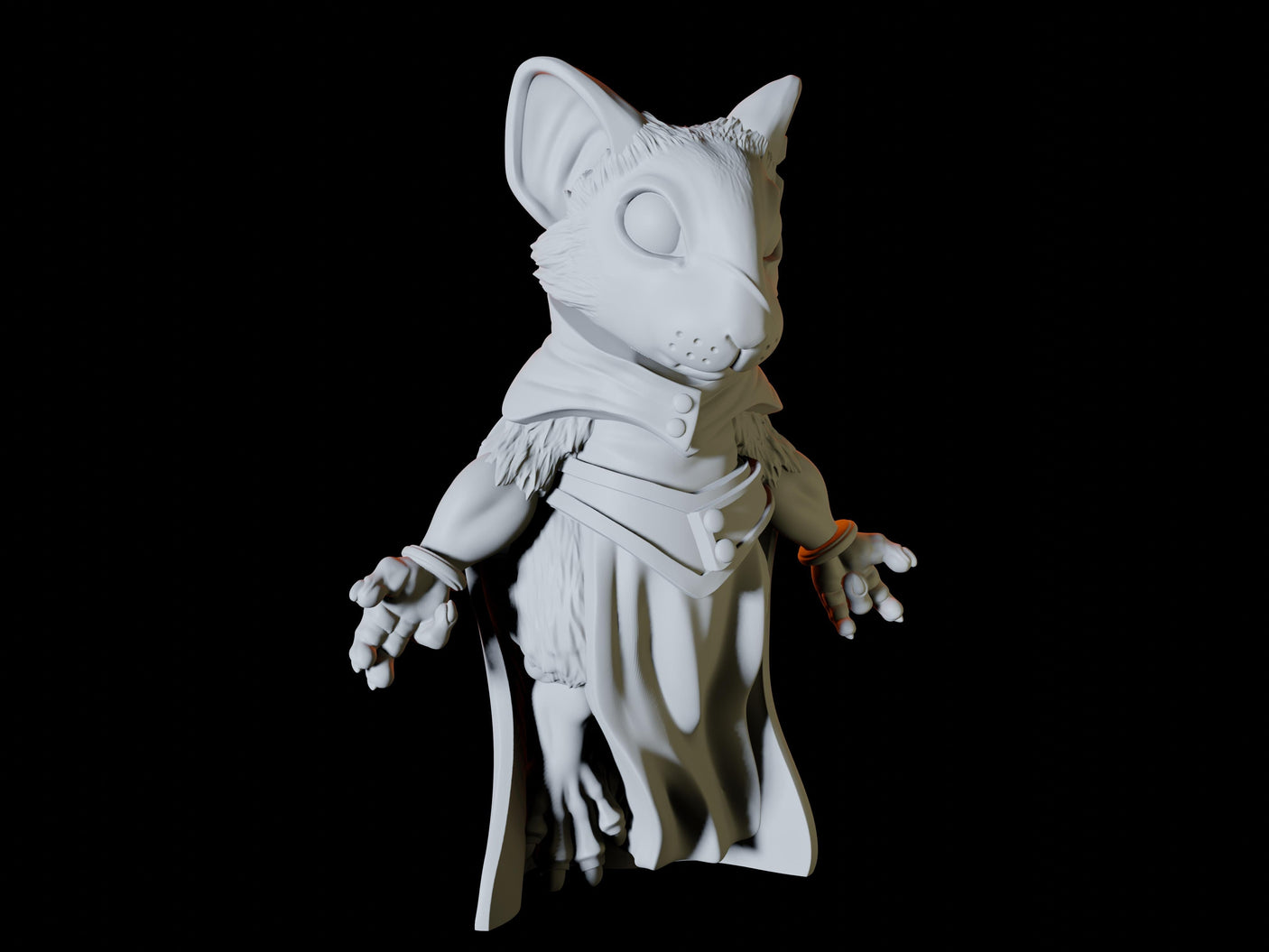 Three Mousling Clerics Miniature for Dungeons and Dragons, Pathfinder or other TTRPGs
