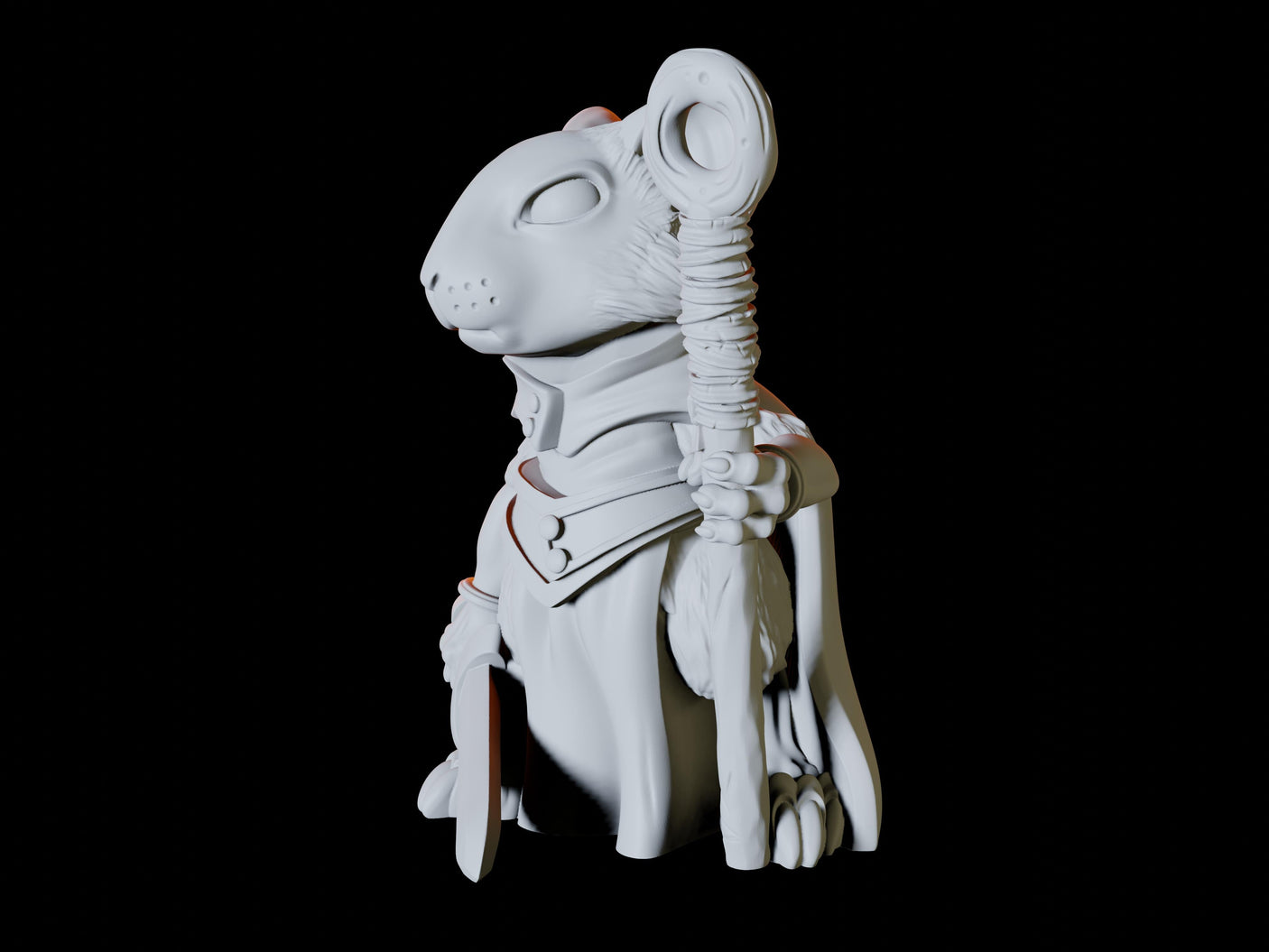Three Mousling Clerics Miniature for Dungeons and Dragons, Pathfinder or other TTRPGs