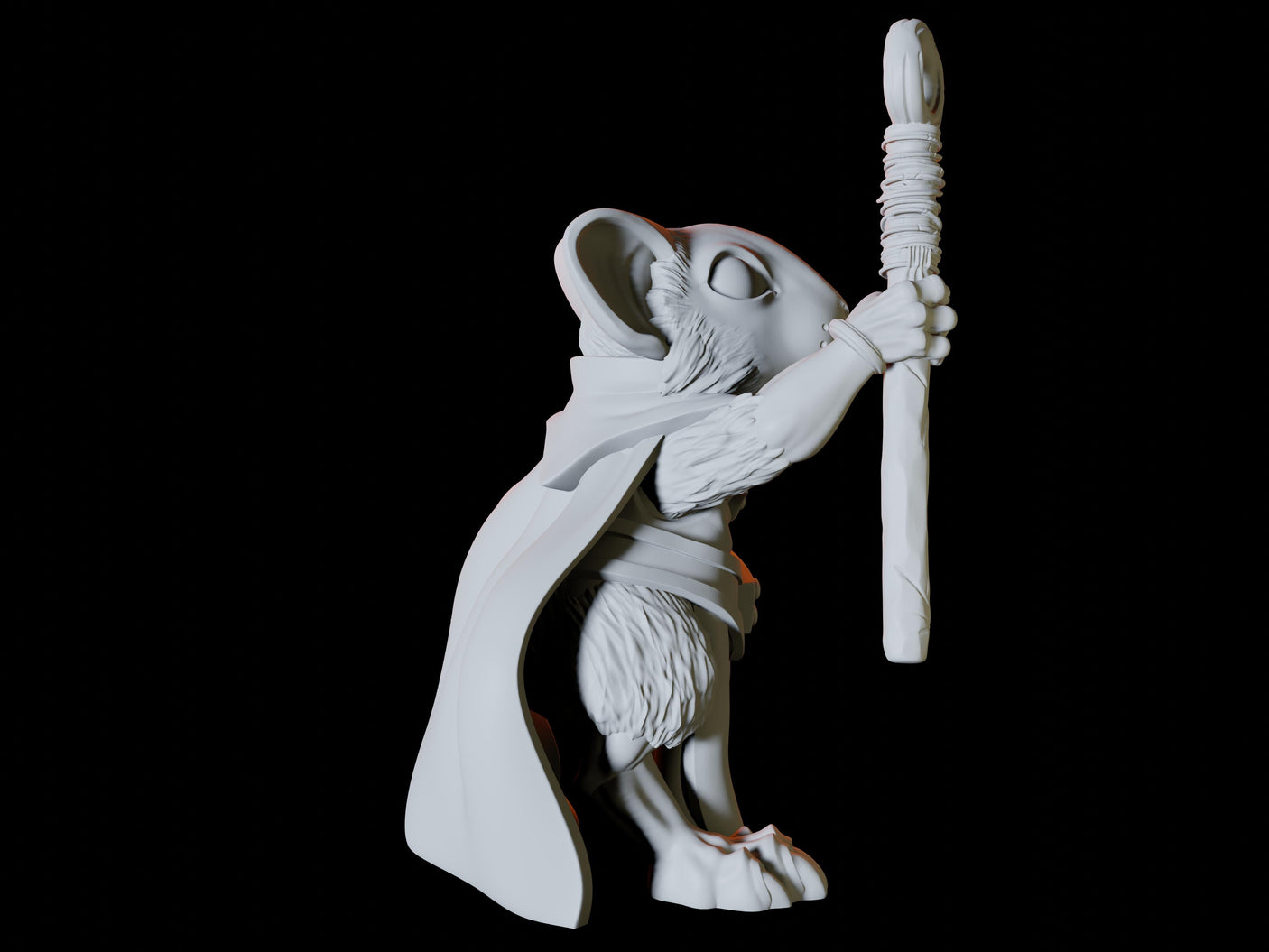 Three Mousling Clerics Miniature for Dungeons and Dragons, Pathfinder or other TTRPGs