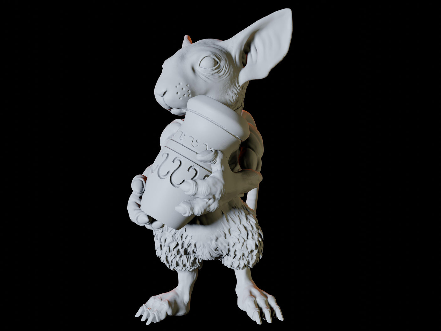 Three Mousling Commoners Miniature for Dungeons and Dragons, Pathfinder or other TTRPGs