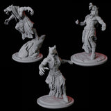 Three Neighing Reverse Centaurs Miniature for Dungeons and Dragons, Pathfinder or other TTRPGs