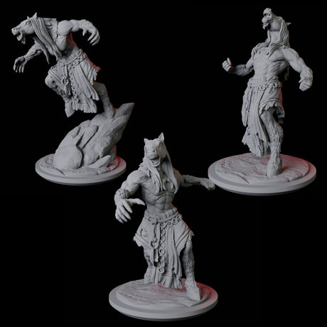 Three Neighing Reverse Centaurs Miniature for Dungeons and Dragons, Pathfinder or other TTRPGs
