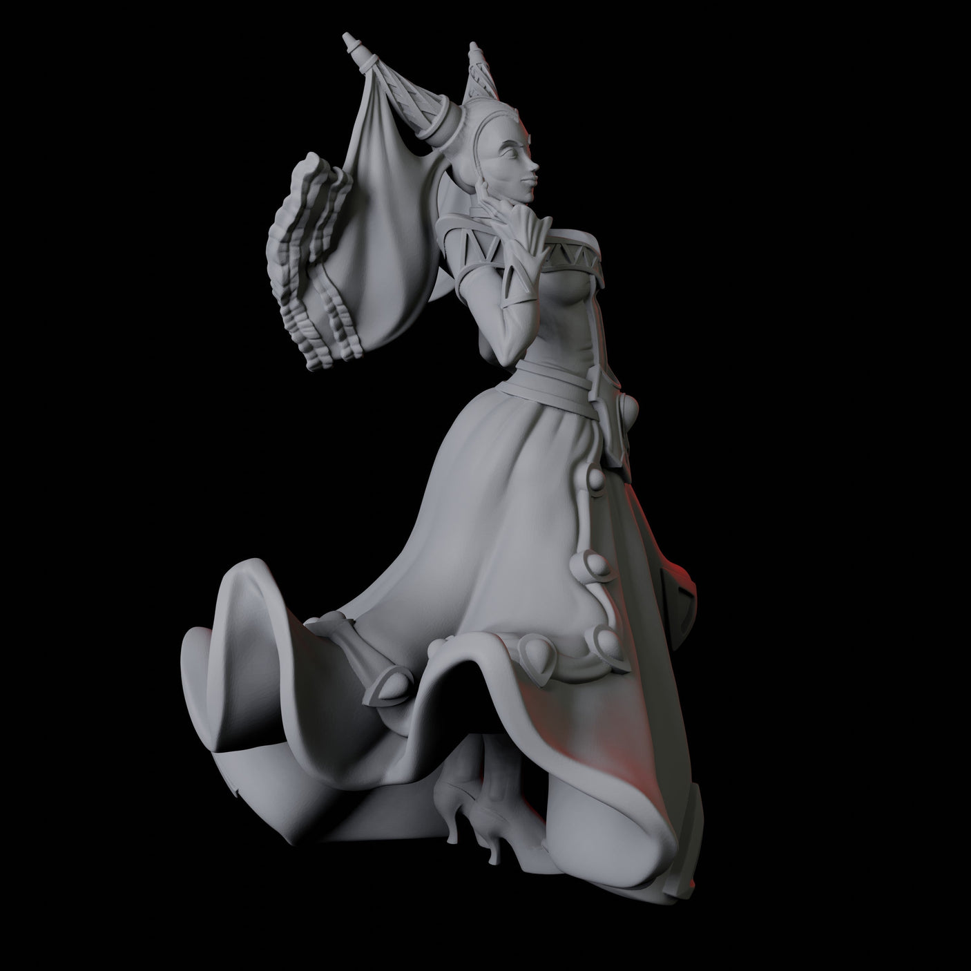 Three Noblewomen Miniature for Dungeons and Dragons, Pathfinder or other TTRPGs