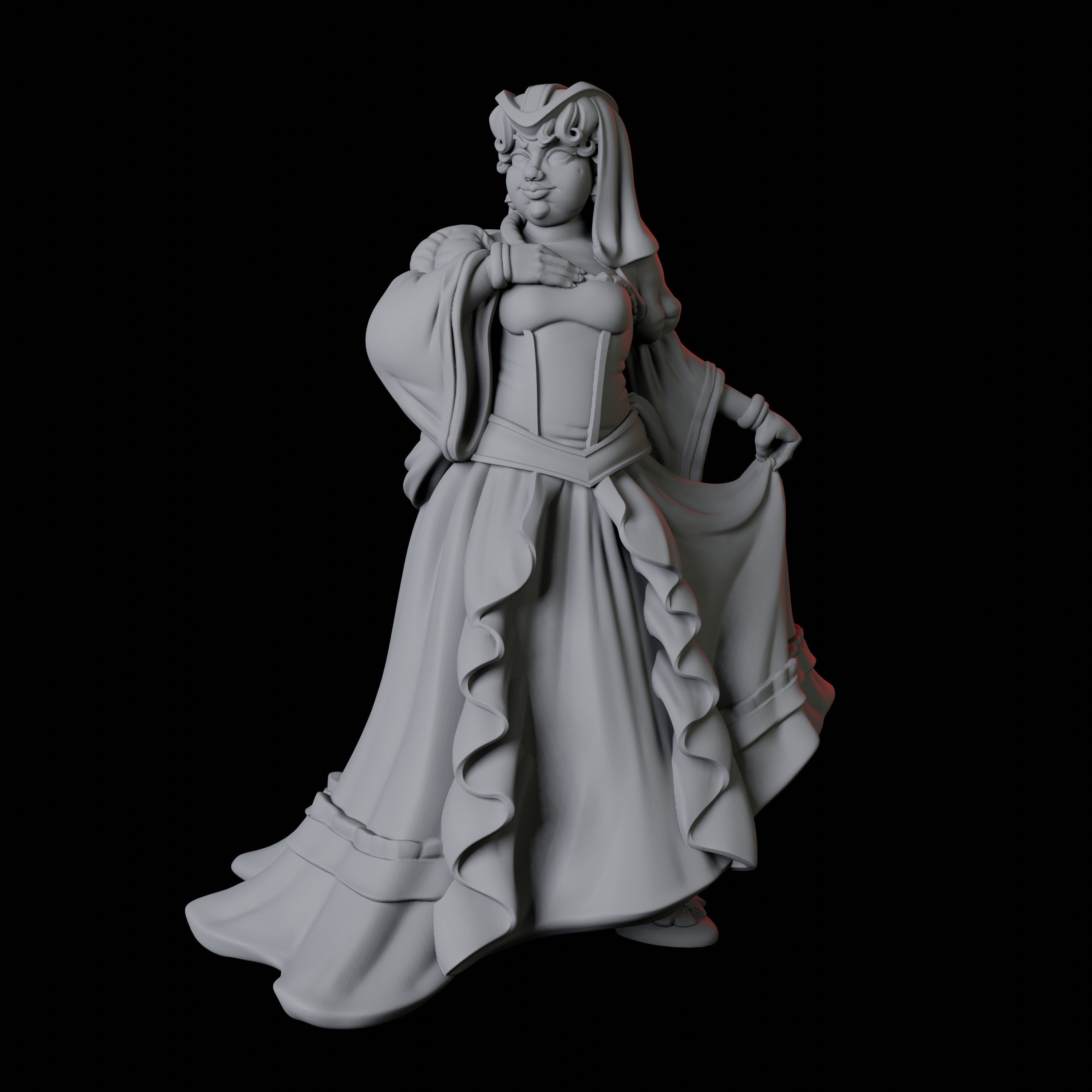 Three Noblewomen Miniature for Dungeons and Dragons