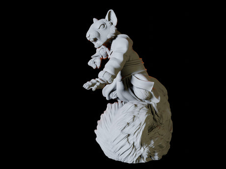 Three Nutchkin Squirrel Monks Miniature for Dungeons and Dragons, Pathfinder or other TTRPGs