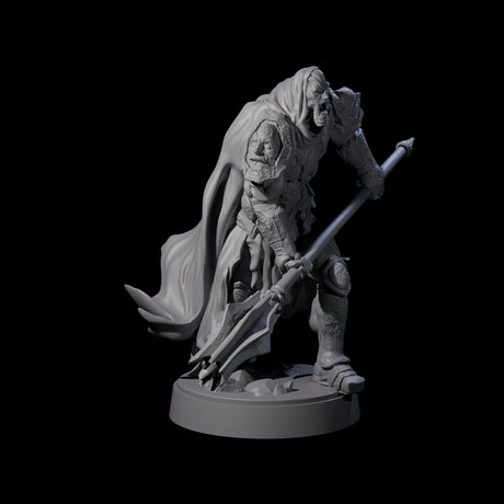Three On Guard Death Knights Miniature for Dungeons and Dragons, Pathfinder or other TTRPGs