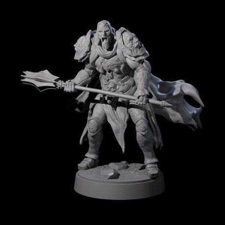Three On Guard Death Knights Miniature for Dungeons and Dragons, Pathfinder or other TTRPGs