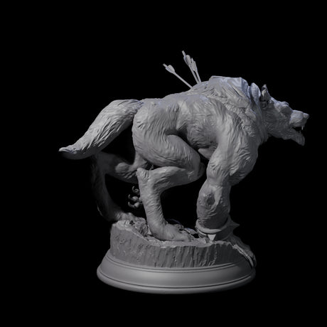 Three Out of Control Werewolves Miniature for Dungeons and Dragons, Pathfinder or other TTRPGs