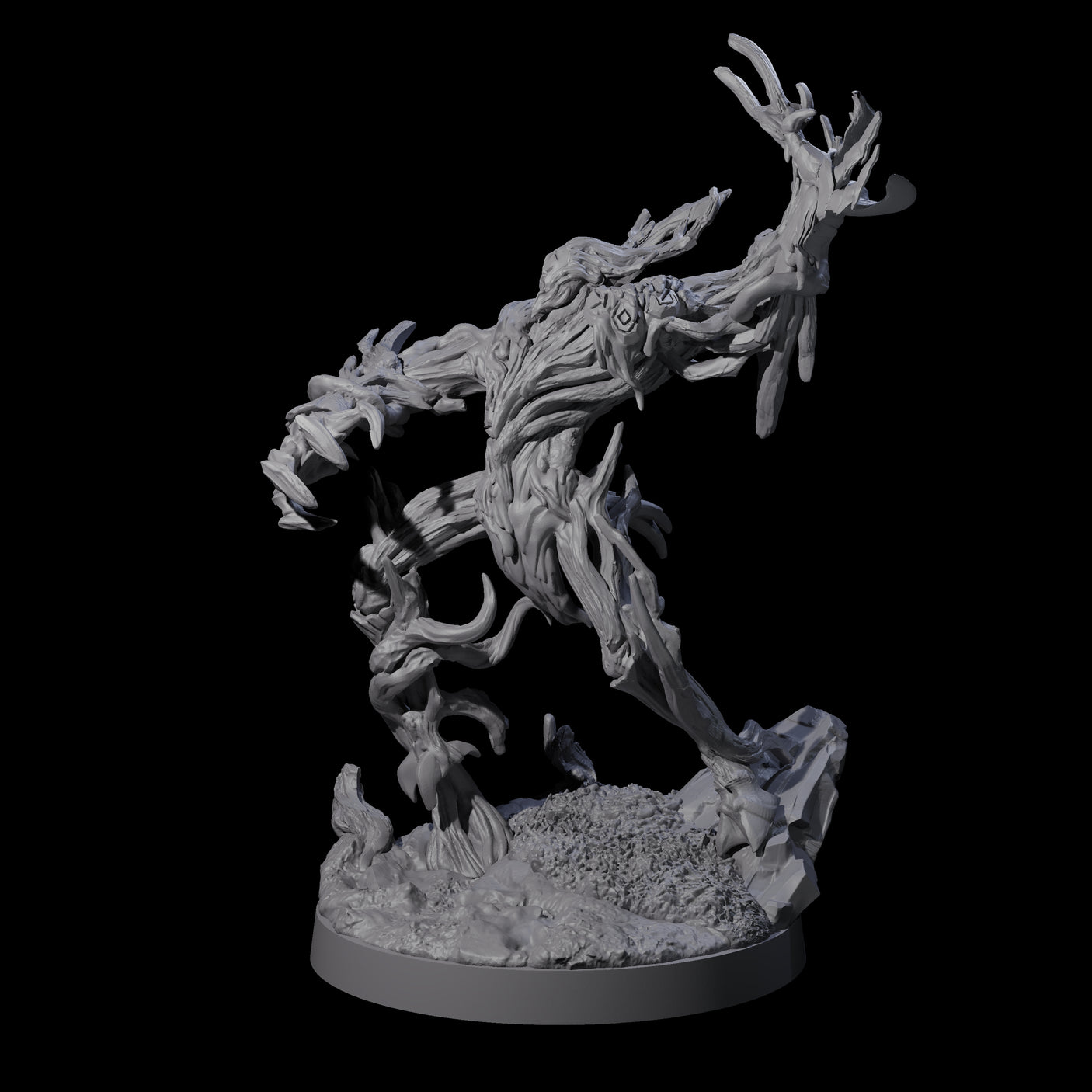 Three Proud Treant Protectors Miniature for Dungeons and Dragons, Pathfinder or other TTRPGs