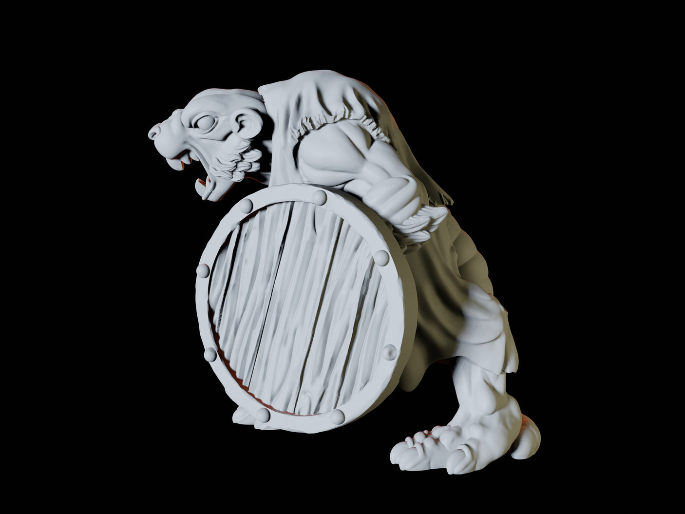 Three Ratfolk Warriors Miniature for Dungeons and Dragons, Pathfinder or other TTRPGs
