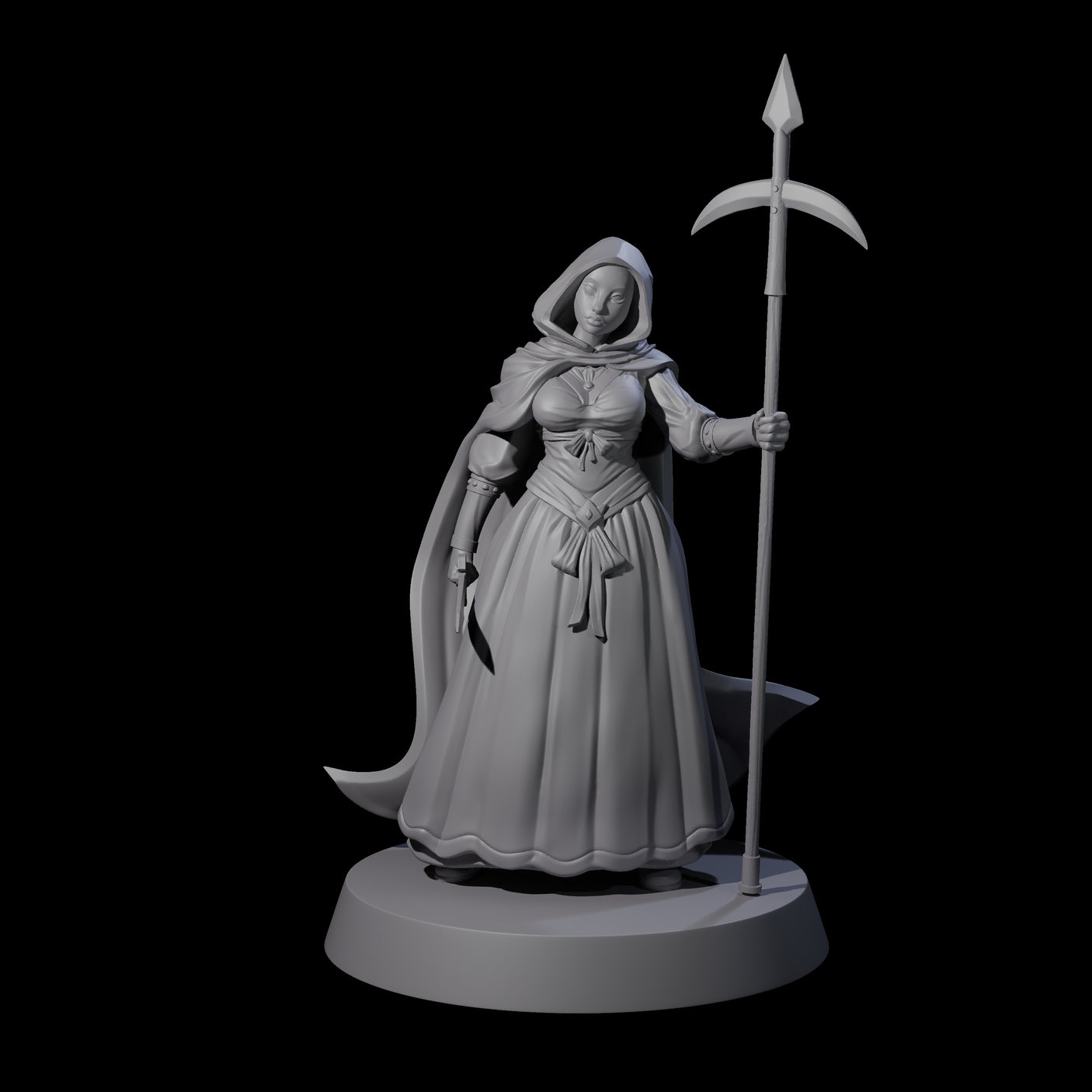 Three Rebellious Masked Citizens Miniature for Dungeons and Dragons, Pathfinder or other TTRPGs