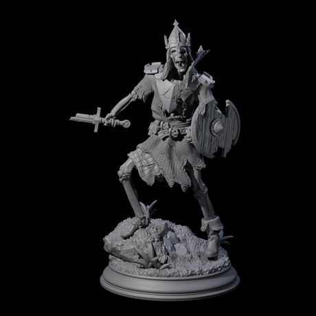 Three Relentless Skeleton Warriors Miniature for Dungeons and Dragons, Pathfinder or other TTRPGs