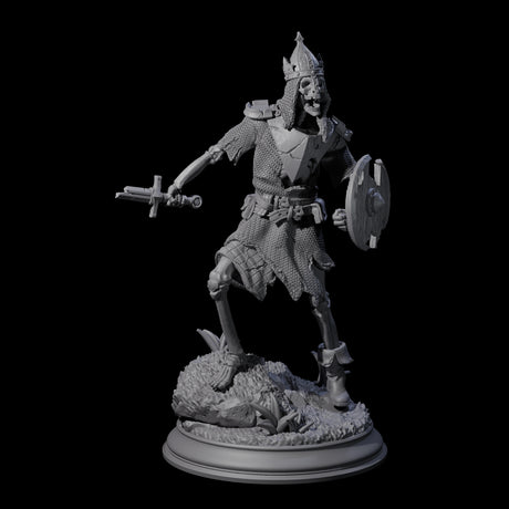 Three Relentless Skeleton Warriors Miniature for Dungeons and Dragons, Pathfinder or other TTRPGs