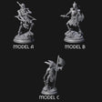 Three Relentless Skeleton Warriors Miniature for Dungeons and Dragons, Pathfinder or other TTRPGs