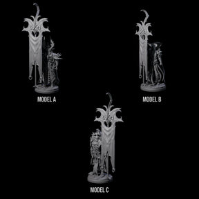 Three Righteous Bannermen Miniature for Dungeons and Dragons, Pathfinder or other TTRPGs