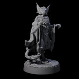Three Robed Tabaxi Rogues Miniature for Dungeons and Dragons, Pathfinder or other TTRPGs