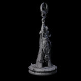 Three Serne Dark Elf Moon Priestesses Miniature for Dungeons and Dragons, Pathfinder or other TTRPGs