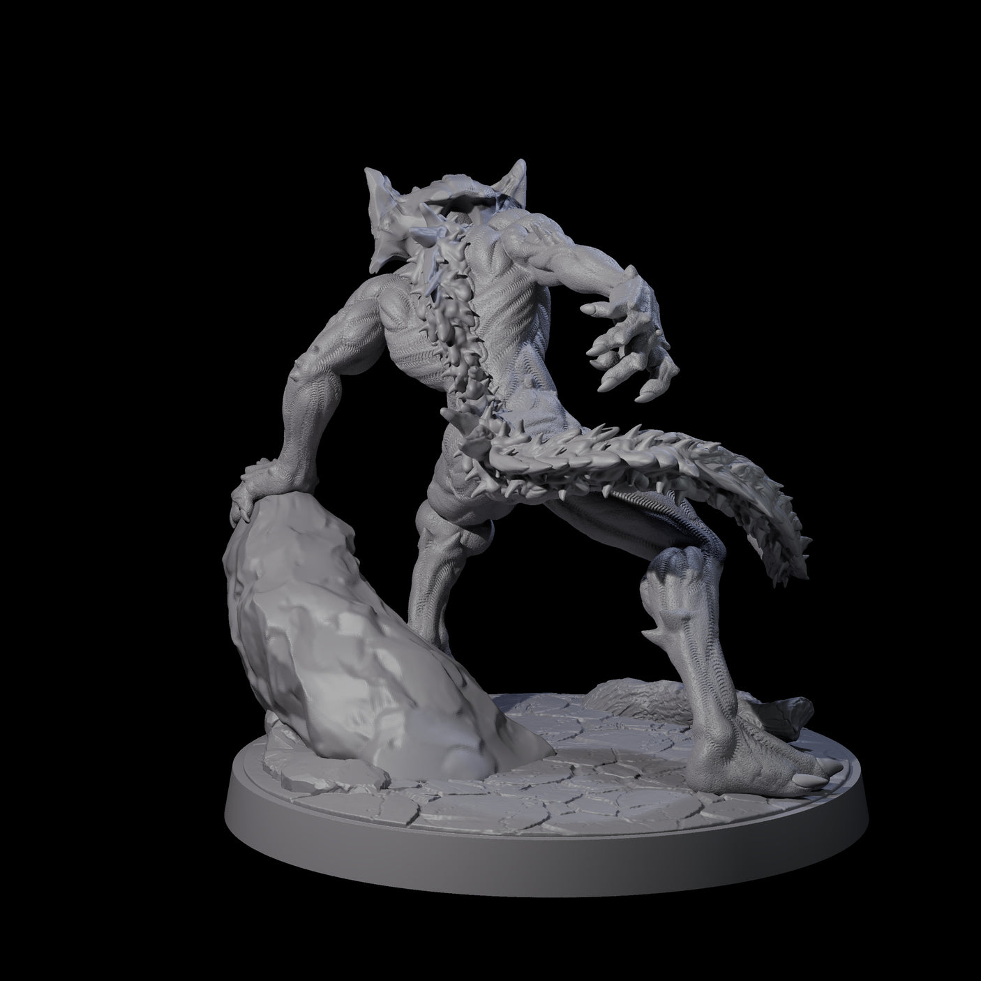 Three Shadowy Barghests Miniature for Dungeons and Dragons, Pathfinder or other TTRPGs
